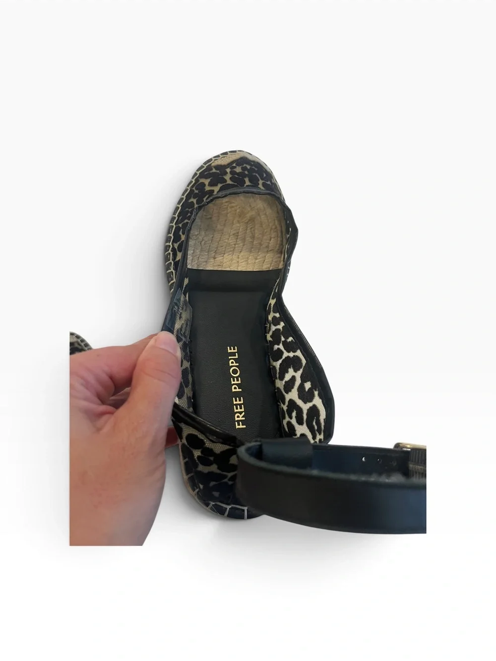 🖤 Free People Mason Ballet Leopard Espadrilles • 38 • NWOT